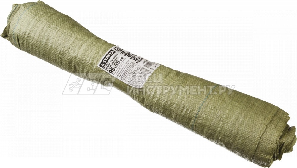 Мешки полипропиленовые STAYER "MASTER", хозяйственные, зеленые, 95х55 см, 70л (40 кг), 10шт