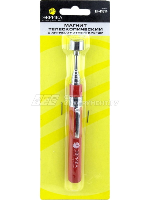 Магнит ER-41014 телескопический, с резиновой ручкой, до 4,5 кг, max длина 60,8см ЭВРИКА