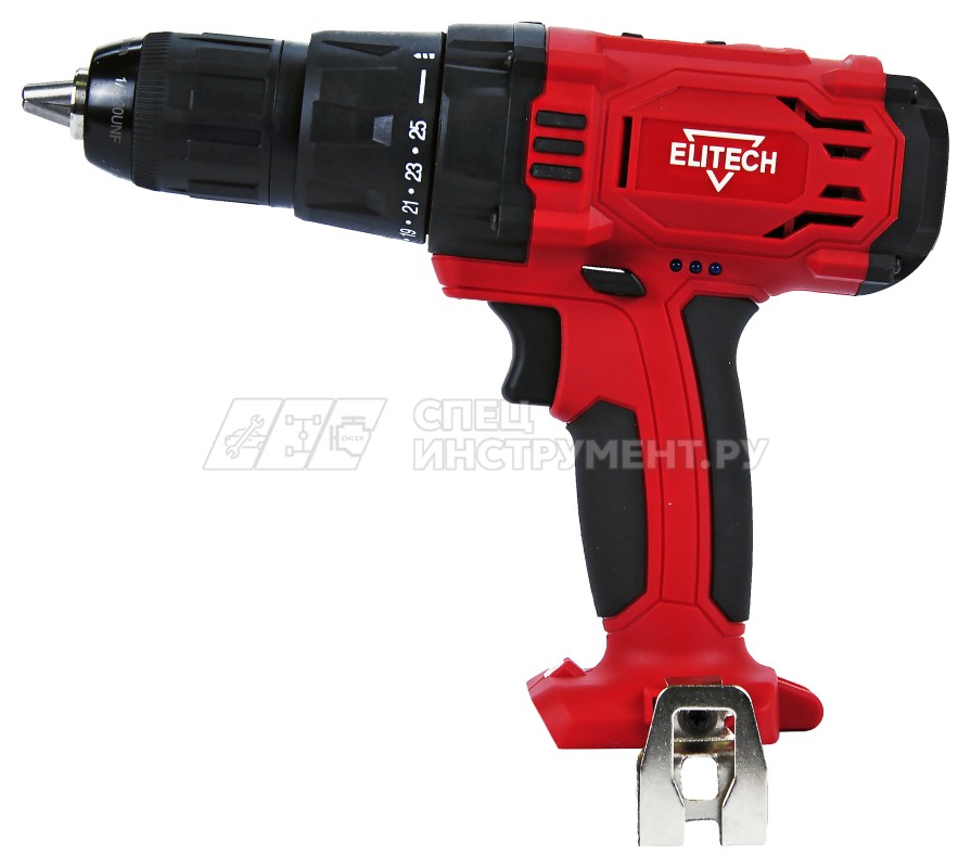 Дрель акк, 18В, Li-ion, БЗП-13мм, 0-350/1250об/м, 45Нм, 1.3кг, кор, подсветка, инд.зар, б/акк и з/у, 191616