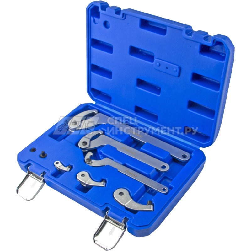 Набор радиусных ключей для круглых шлицевых гаек 35-120мм, 8пр.