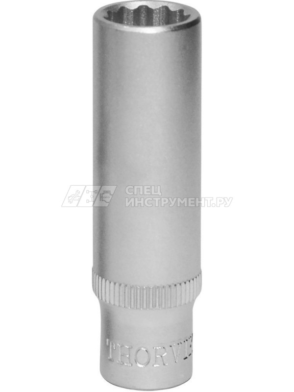 S11S2213SM Набор головок торцевых глубоких 12-гранных 1/4"DR на держателе, 4-14 мм, 13 предметов