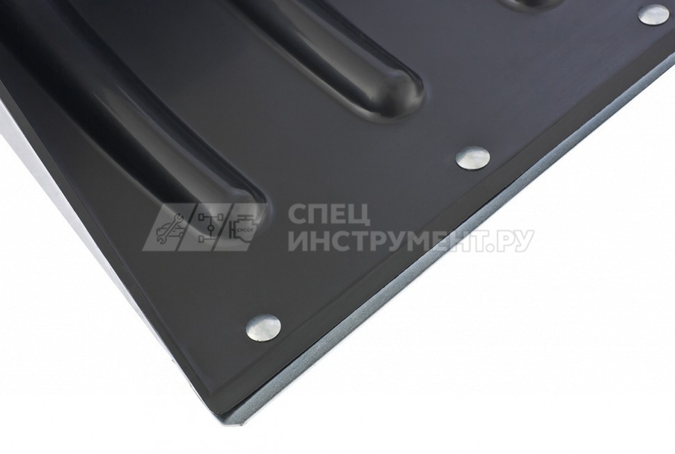 Лопата снеговая, 505 х 340 мм, металл, черенок, морозостойкий пластик, стальн, окантовка