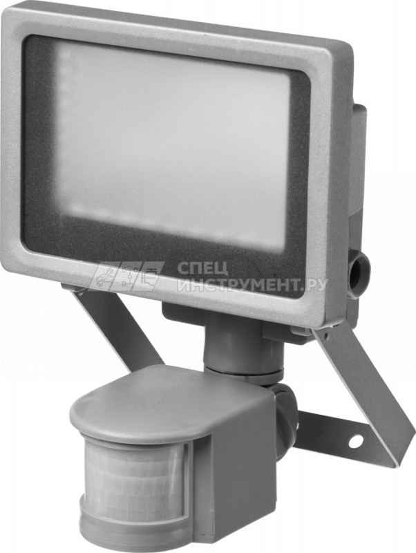 Прожектор STAYER "PROFI" PROLight светодиодный, датчик движения, дуга крепления, серый, 800Лм, 10Вт