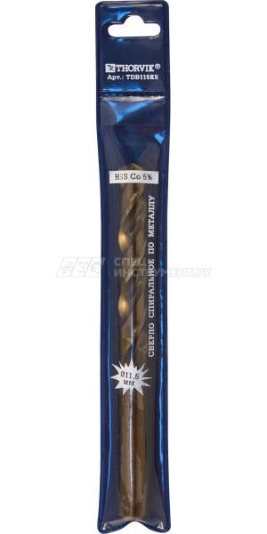 Сверло спиральное по металлу HSS Co в ПВХ упаковке, d10.2 мм