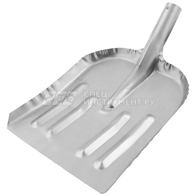 Лопата для уборки снега стальная оцинкованная, 320х340 мм, без черенка// Россия