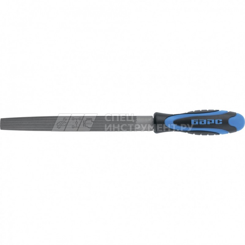 Напильник полукруглый 200 мм, двухкомпонентная рукоятка