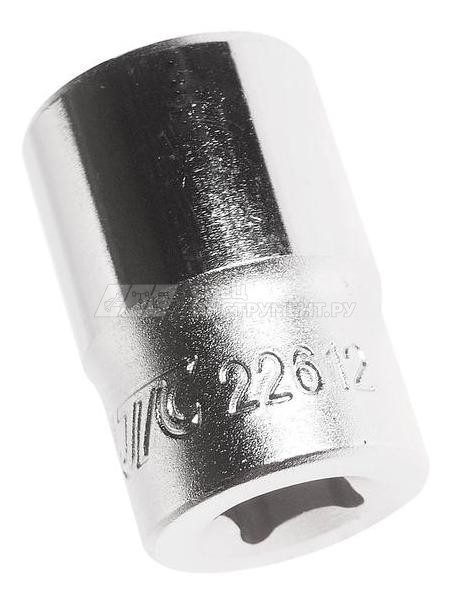 Головка торцевая 12-гранная 1/4" х 12мм, длина 25мм