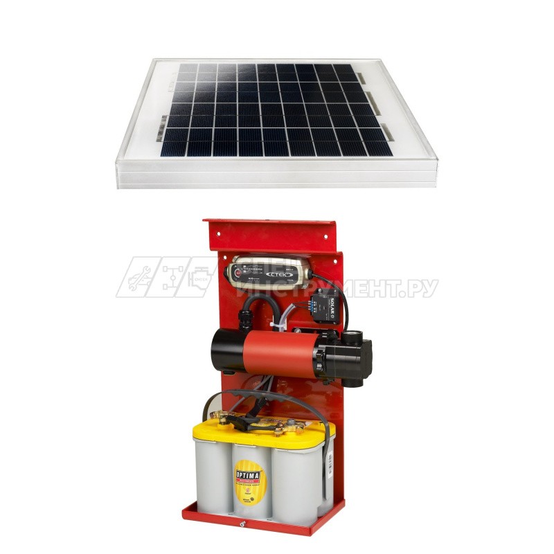 Комплект для раздачи дизтоплива SOLARMAxx на солнечных батареях 10W, 54л/мин, 12В