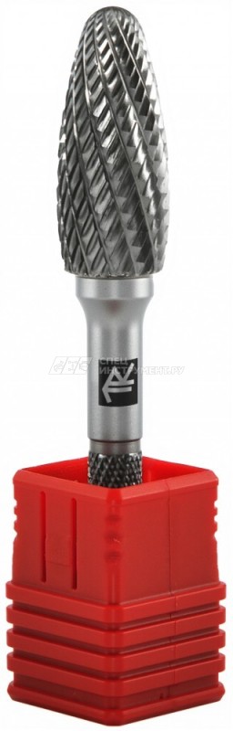 TRRBH10250670-2  Борфреза твердосплавная пламевидная, тип H, 10 мм, двойная насечка, в боксе