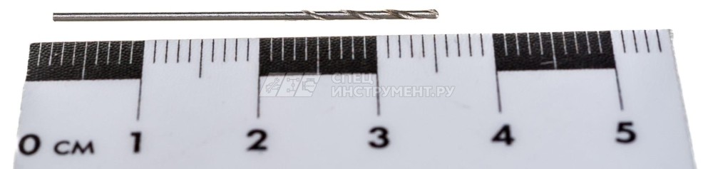 Сверло по металлу, 1,0 мм, полированное, HSS, 1 шт, цилиндрический хвостовик