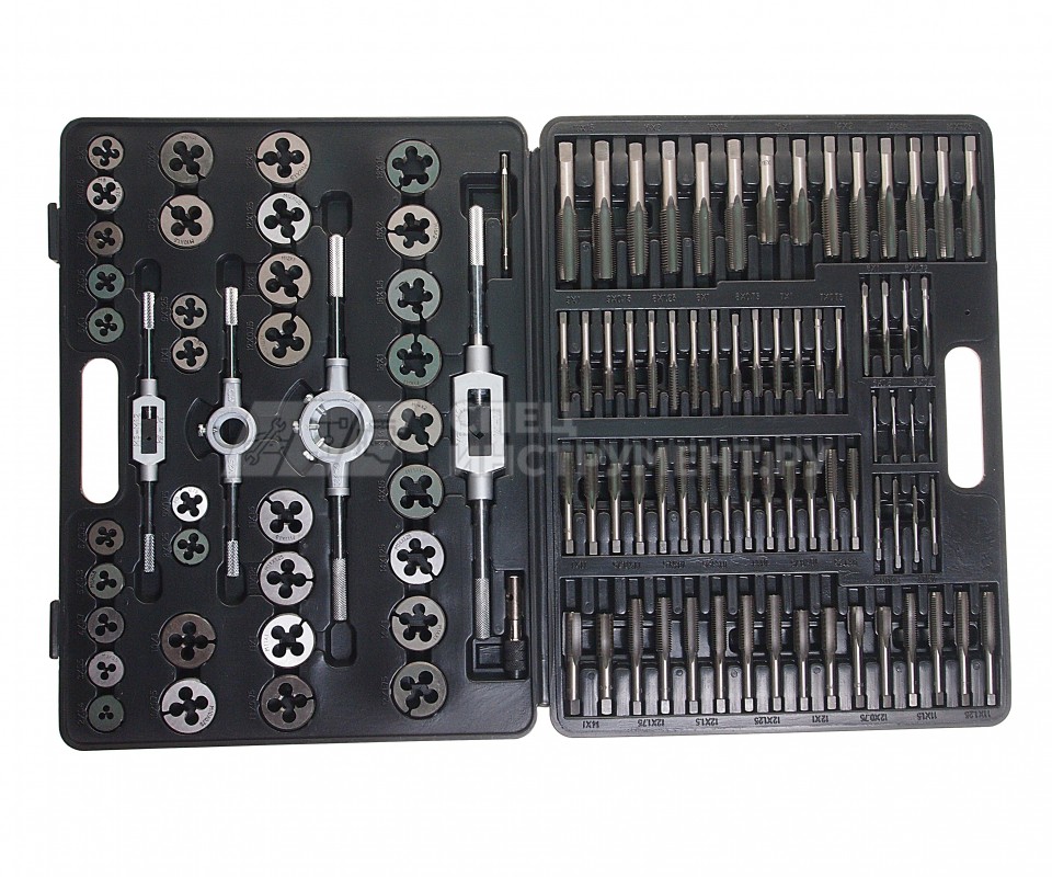 Набор метчиков и плашек 110 предметов (2х0.4 - 18х1,5)