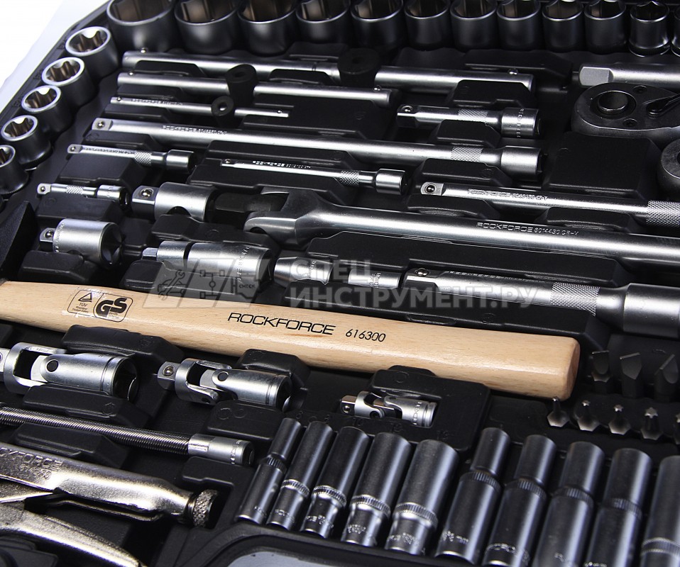 Набор инструментов RF-41802-5: 1/2"&1/4"&3/8"DR с 6-гранными головками 180пр.