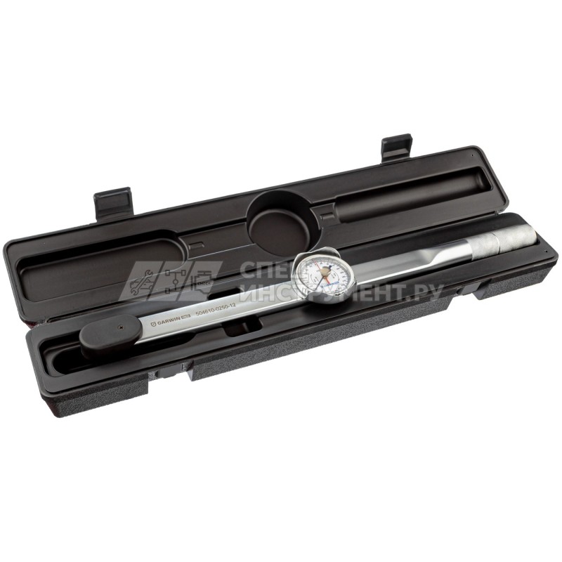 Динамометрический ключ 0-250 Нм, стрелочного типа, двусторонний, с приводным квадратом 1/2"