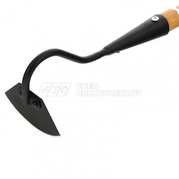 Мотыга стальная, 114х65х1185 мм, закаленная, деревянный лакированный черенок, АРТИ// Россия