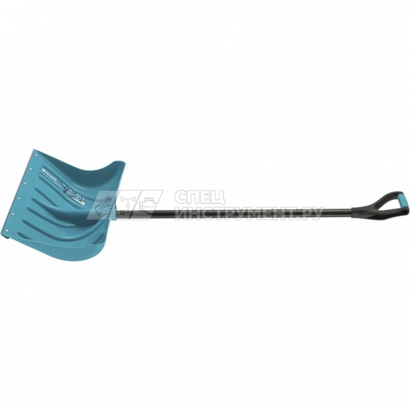 Лопата для уборки снега пластиковая LUXE,500х325х1300 мм, металлопластиковый черенок// Palisad