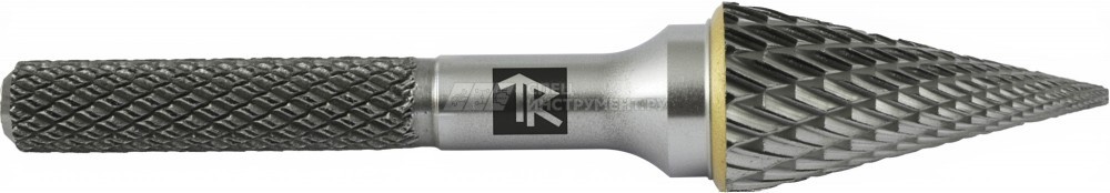 TRRBM08170662-2  Борфреза твердосплавная коническая, тип M, 8 мм, двойная насечка, в боксе