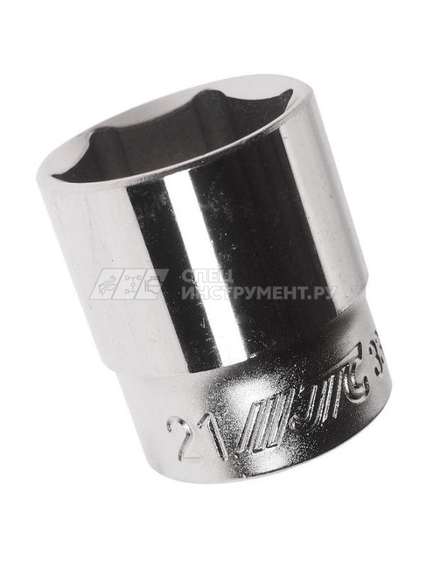 Головка 6-гранная 3/8" 21мм, длина 32мм