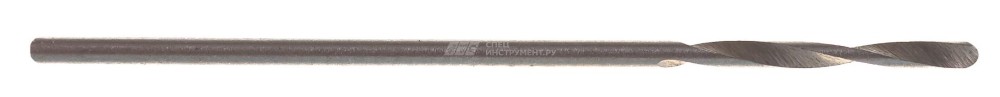 Сверло по металлу, 1,0 мм, полированное, HSS, 1 шт, цилиндрический хвостовик