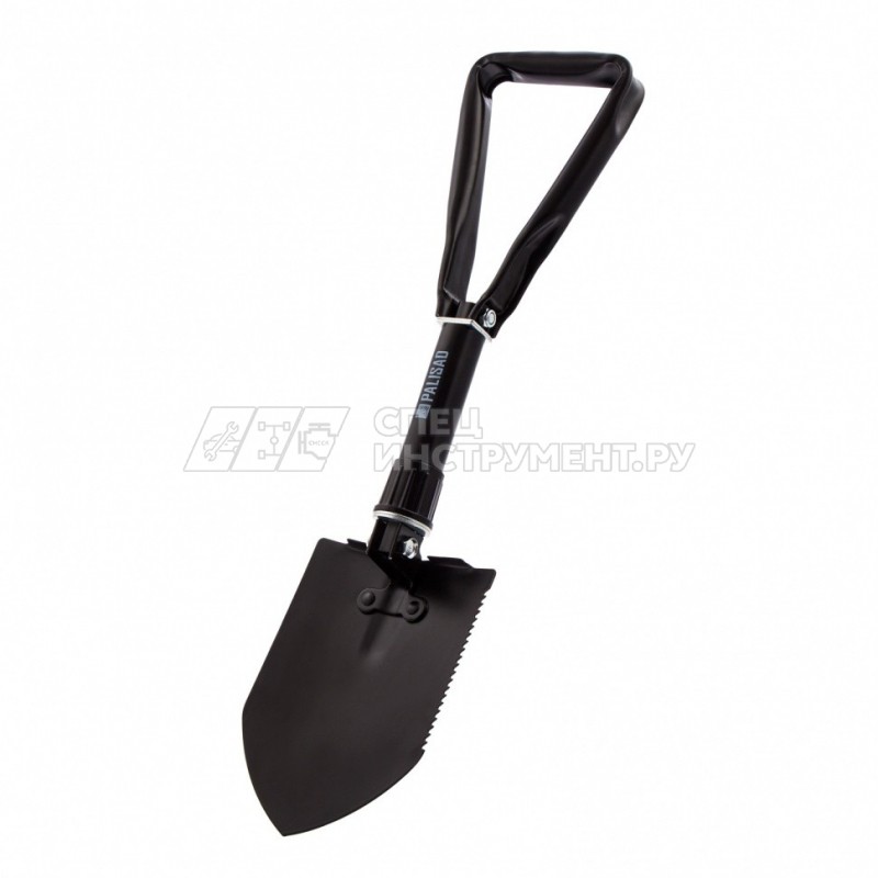 Лопата походная, 150х200 х 253-620 мм, саперная, цельнометаллическая, раскладная до 620 мм, в чехле