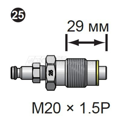 Адаптер форсунки для измерения компрессии дизельного двигателей №25