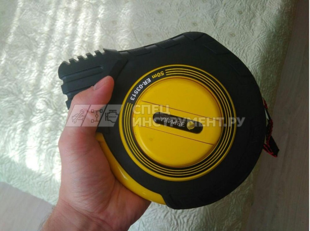 Рулетка ER-03513  50м 13мм Long  с клипсой на ремень ЭВРИКА/1/12
