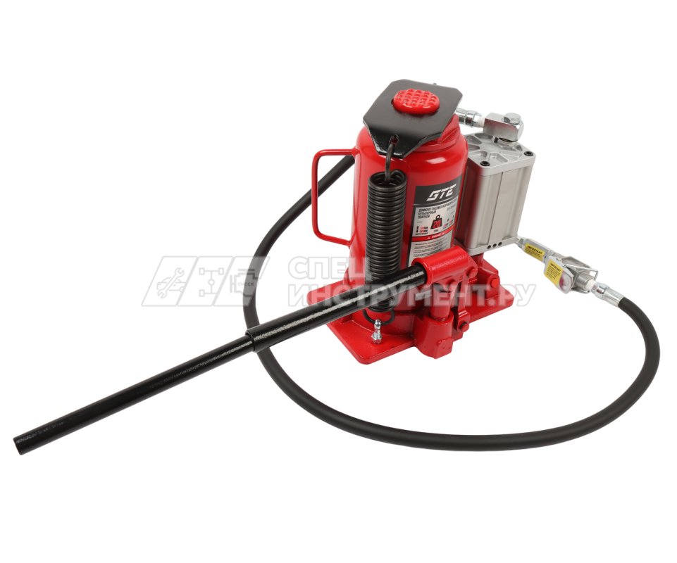 Домкрат пневмогидравлический бутылочный 20т (h min-265мм, h max-510мм, ход штока-165мм,  ход винта-80мм) GTE /1/6