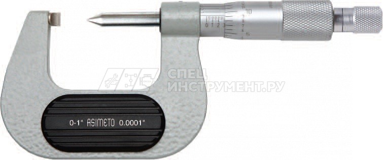 Микрометр для измерения высоты обжима 0,01 мм, 0-25 мм, тип C