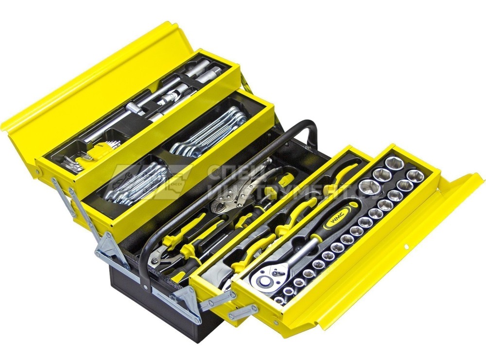 Набор инструментов 60пр. 1/2" (6гр)(8-27мм),в складном метал. ящике