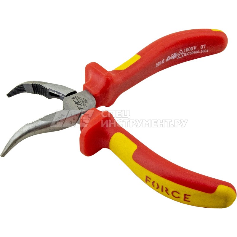 Диэлектрические длинногубцы 6" загнутые