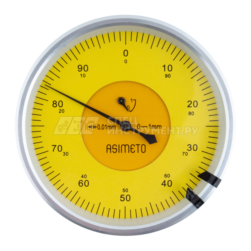 Индикатор часового типа ИЧ 0-1 мм, 0,01 мм, с горизонтальным расположением шкалы