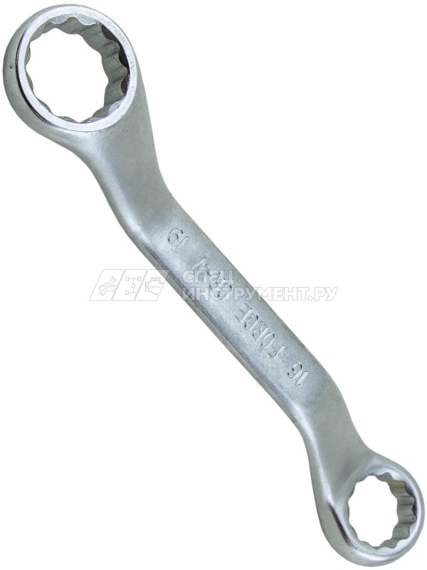 Ключ накидной отогнутый 45° 16*19 мм.(мини)