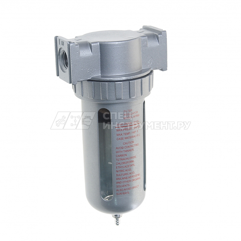 Фильтр влагоотделитель для пневмосистемы 1/4"(10bar температура воздуха 5-60С.10Мк ) ROCKFORCE /1 NE