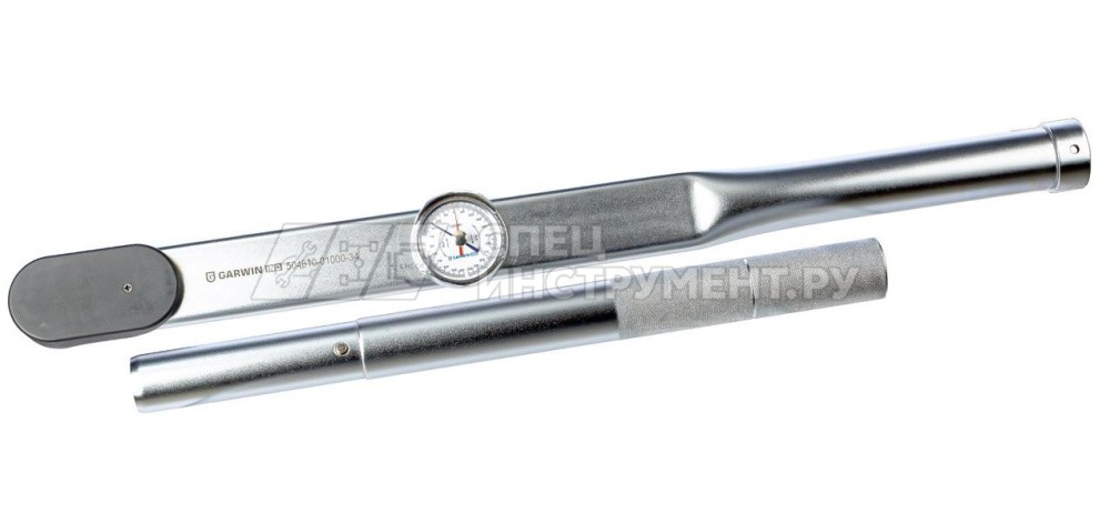 Динамометрический ключ 0-1000 Нм, стрелочного типа, двусторонний, с приводным квадратом 3/4"