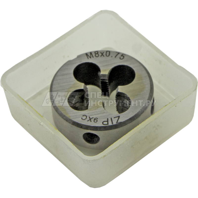 Плашка М8x0.75, сталь 9ХС