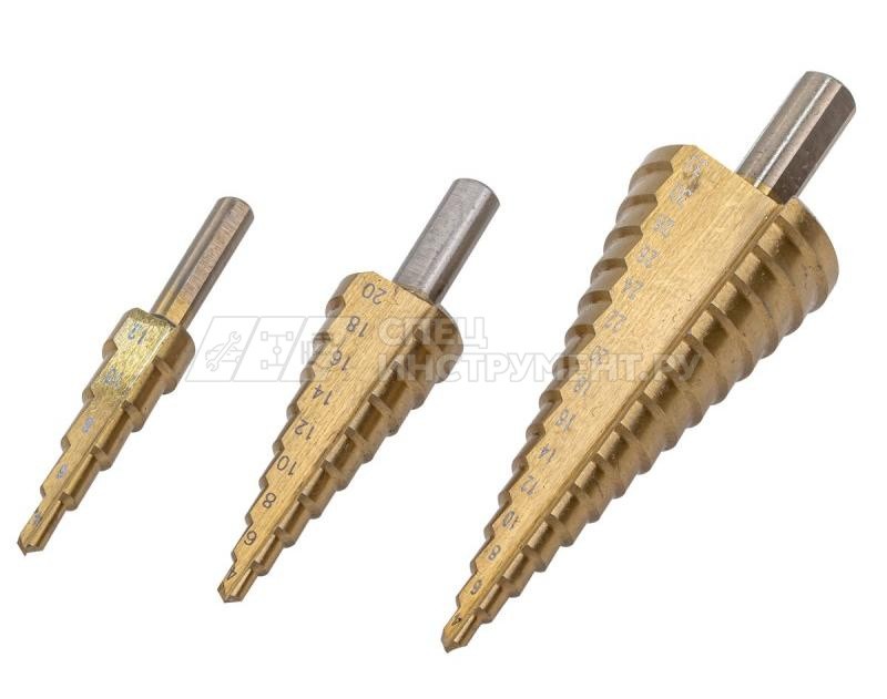 Набор сверл ступенчатых