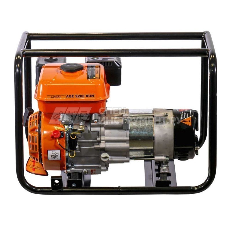 Генератор AGE 2200 RUN (max.2.2кВт, 230В) бензин, увеличенный бак 9л