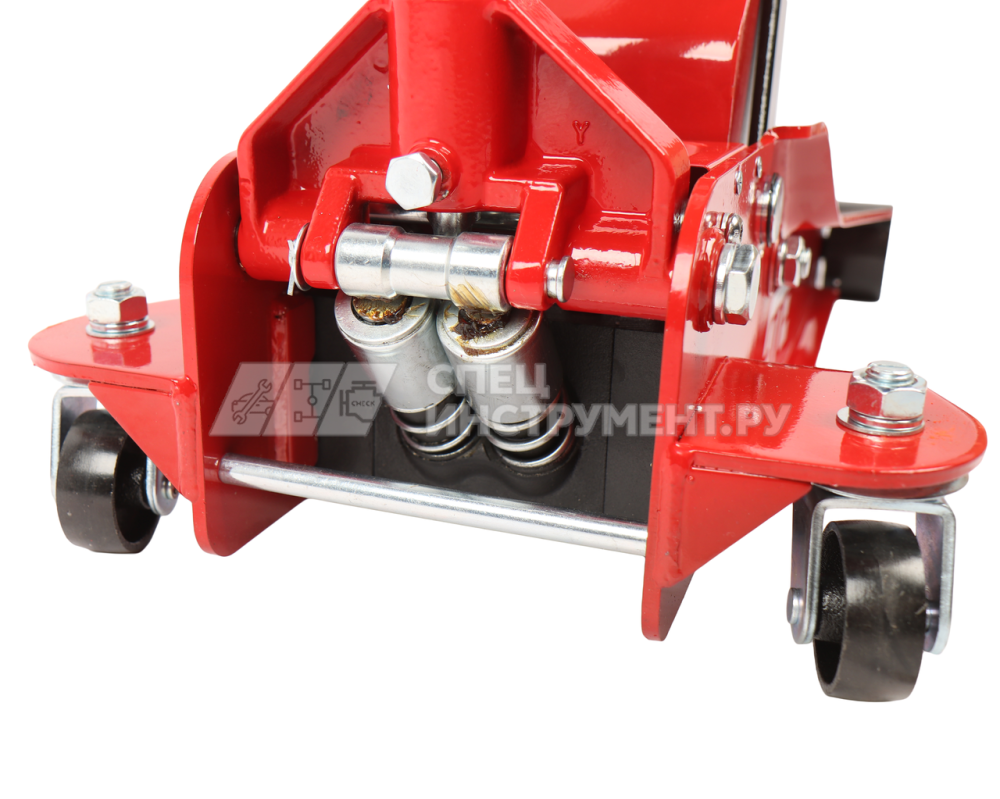 Домкрат подкатной гидравлический двухпоршневой 3,5т (h min-95мм, h max-552мм) GTE /1