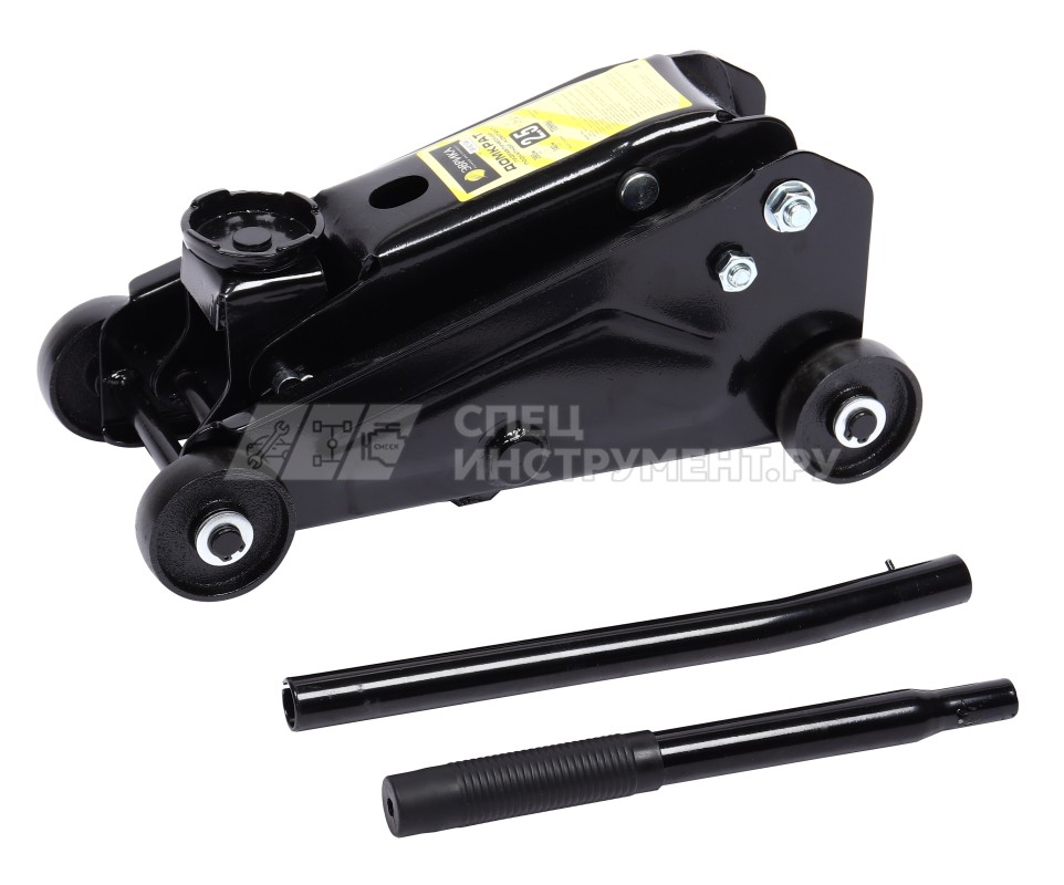 Домкрат гидравлический ER-82104 подкатной 2,5т "Компакт" (выс.подъема 140-390мм) ЭВРИКА