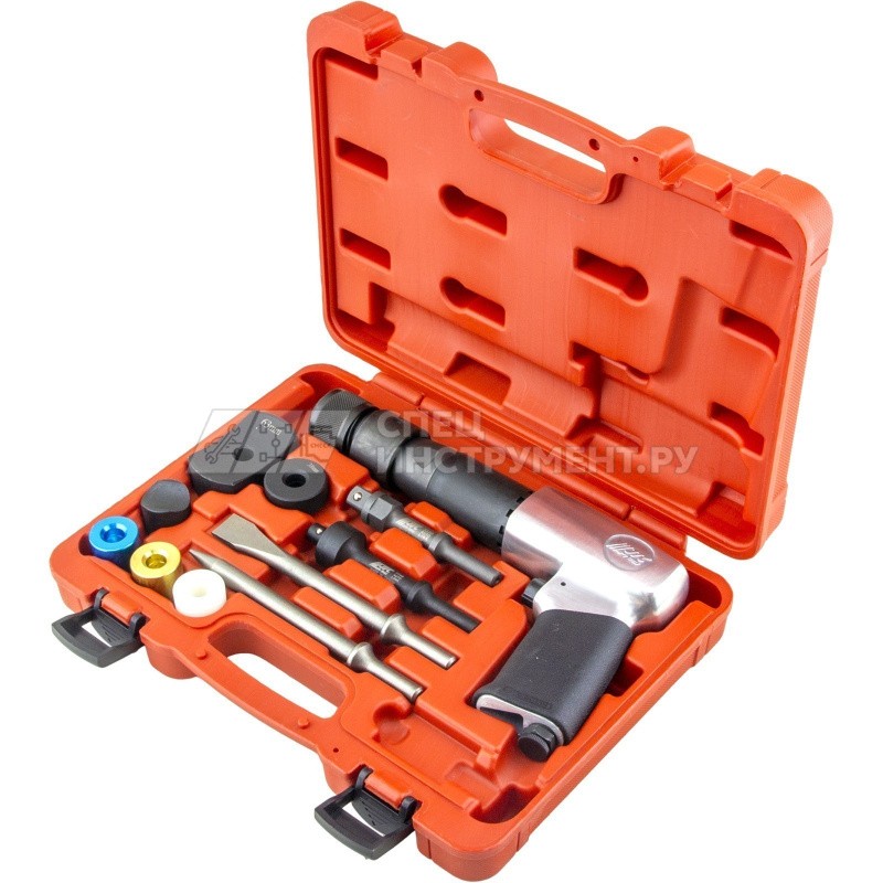 Пневмомолоток 2100 ударов в минуту с набором зубил, 12пр.