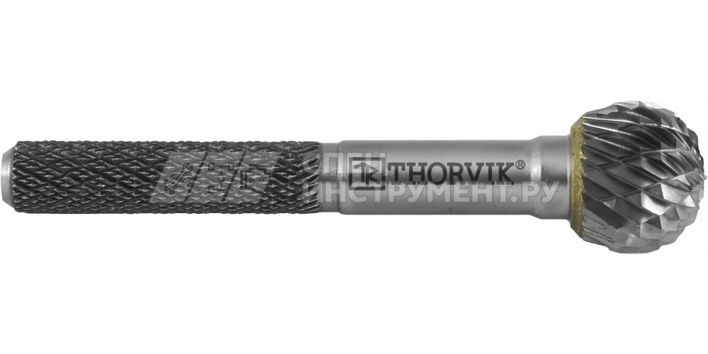 TRRBD06050655-2  Борфреза твердосплавная сферическая, тип D, 6 мм, двойная насечка, в боксе