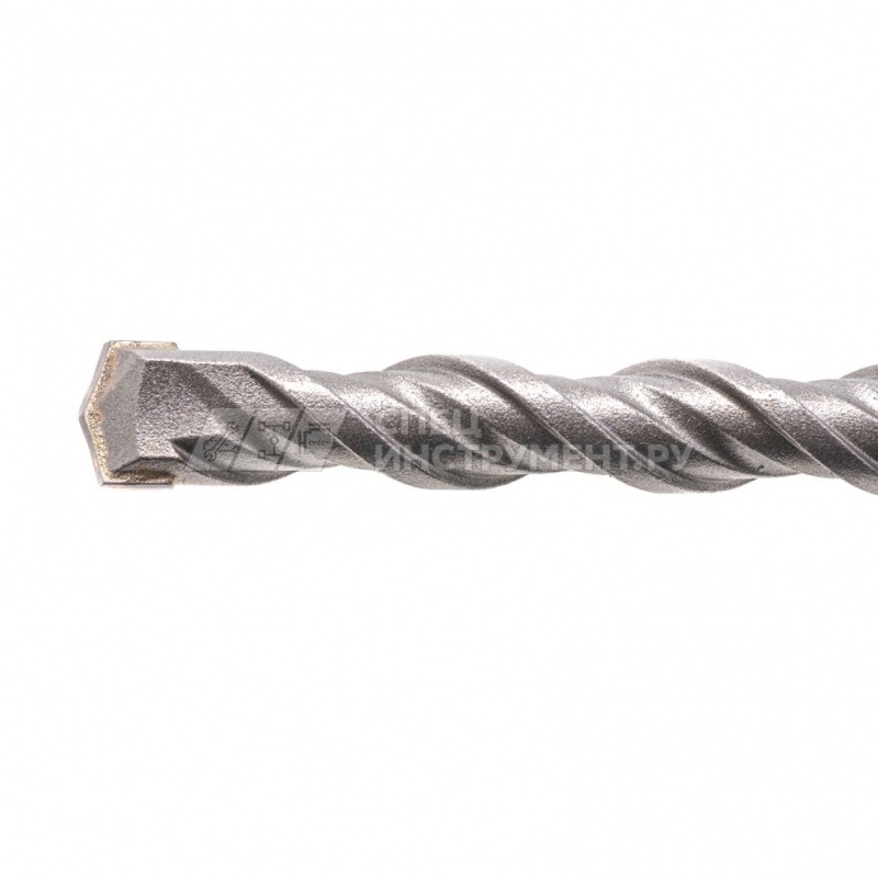 Бур по бетону, двойная спираль, Cobalt W-tip, 10x260 мм, SDS PLUS// Denzel