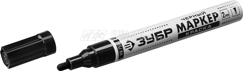 МК-750 черный, маркер-краска, круглый наконечник, ЗУБР