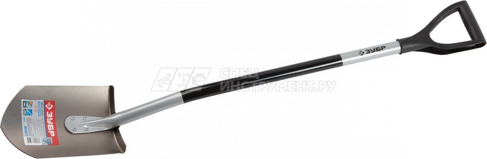 Лопата ЗУБР "ЭКСПЕРТ" ТИТАН садовая, алюминиевый черенок, 280х190х1200мм