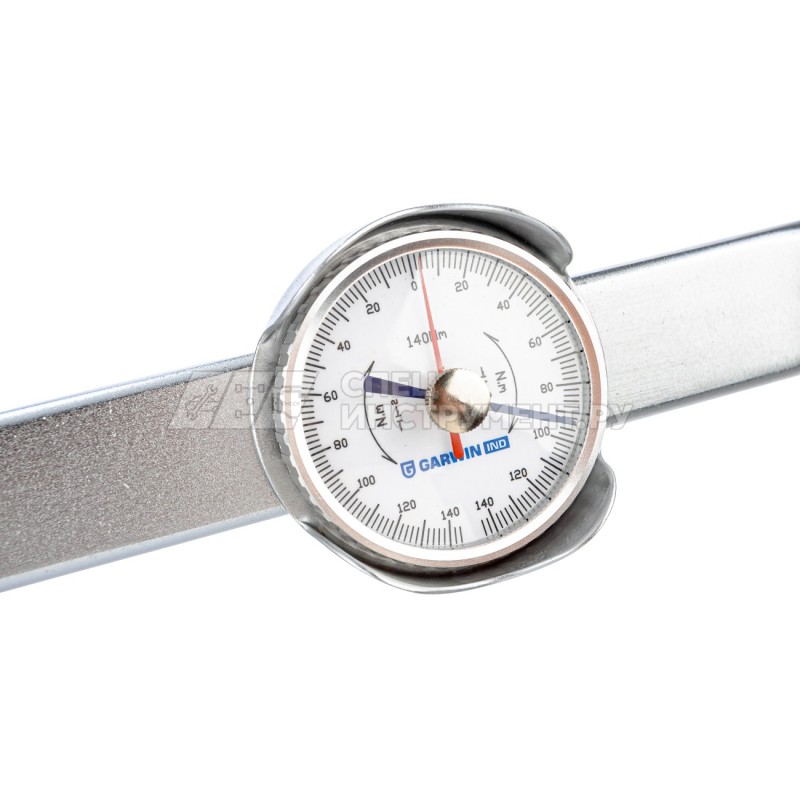 Динамометрический ключ 0-140 Нм, стрелочного типа, двусторонний, с приводным квадратом 1/2"