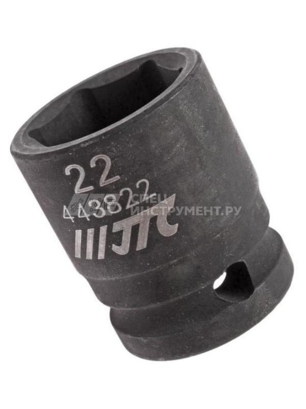 Головка торцевая ударная 6-гранная 1/2" х 22мм, длина 38мм