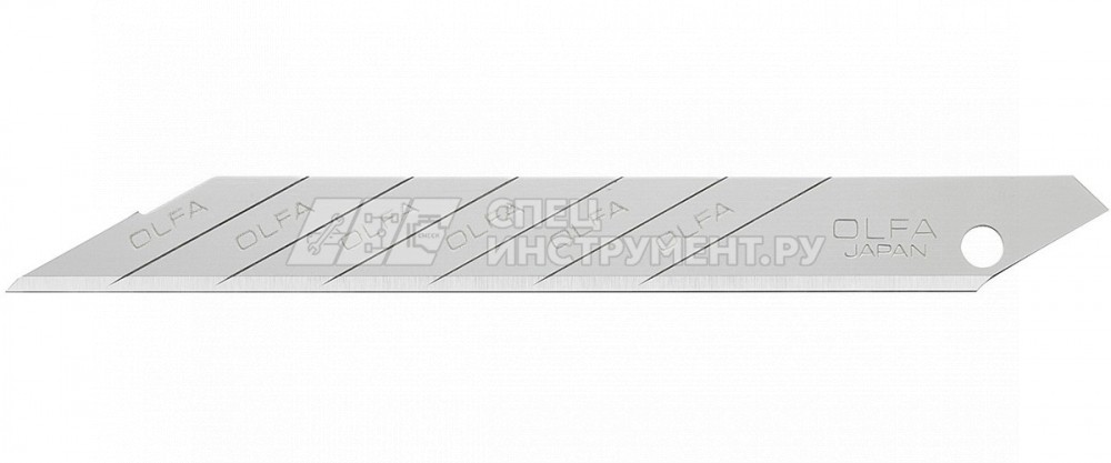 Лезвие OLFA сегментированное для графических работ, 9х80х0,38мм, 10шт