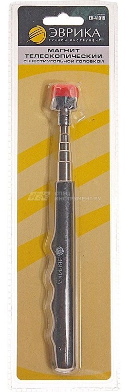 Магнит ER-41019  телескопический, с шестигранной головкой, до 7,2 кг, max длина 77см ЭВРИКА