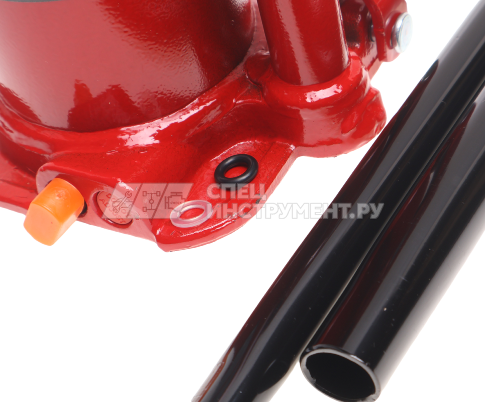 Домкрат гидравлический бутылочный 8т (h min-222мм, h max-447мм, ход штока-145мм, ход винта-80мм) GTE /1/4