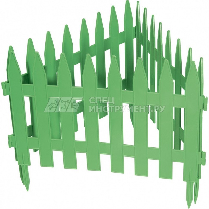 Забор декоративный "Рейка", 28 х 300 см, зеленый, Россия