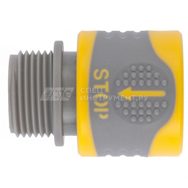 Соединитель быстросъемный, наруж, резьба 3/4"с аквастоп,